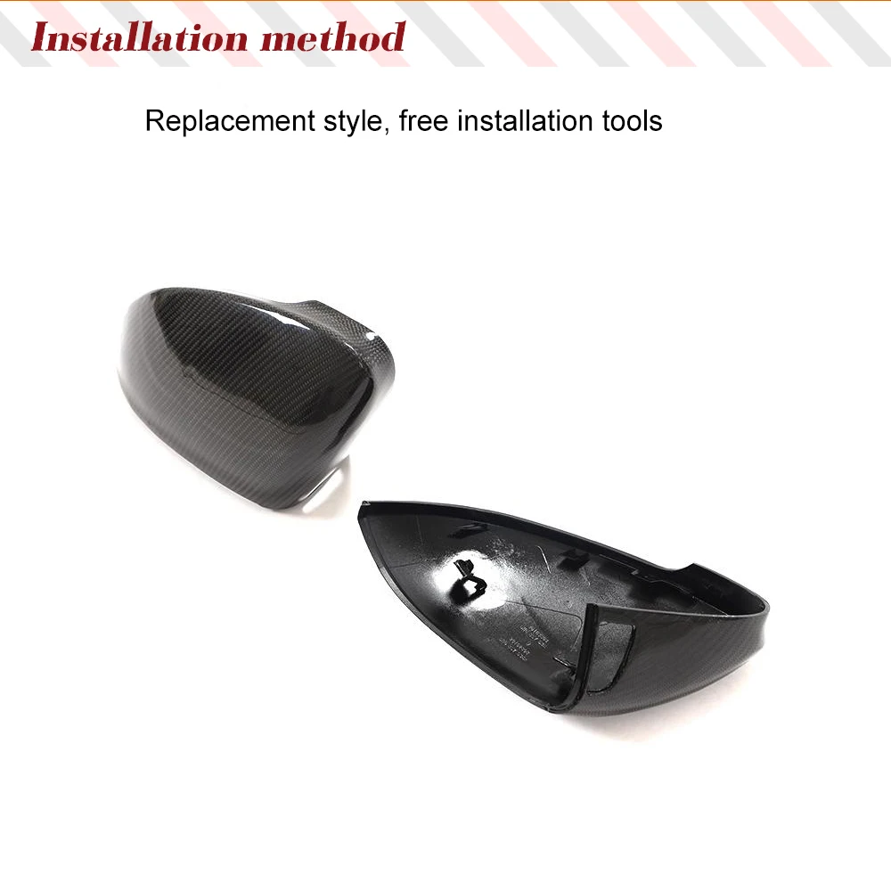 

Car Rearview Mirror Caps For Volkswagen VW Golf 8 MK8 R GTI R-Line 2020UP Carbon Fiber Car Side Mirror Covers With Lane Assist