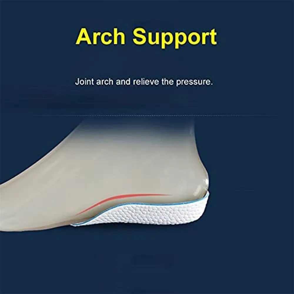 Breathable Invisible height Insole Convenient to Use Arch support Increasing Half Insole Durable Orthopedic Foot Sole Pad