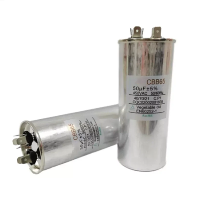 

1Pc CBB65 450VAC 20/25/30/40/50/60/70/80uF AC Motor Start Capacitor Air Conditioner Compressor