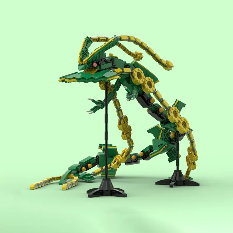 1105 قطعة MOC ميجا Rayquaza الحيوانات الأليفة نموذج اللبنات العمارة لتقوم بها بنفسك هدايا عيد الميلاد ألعاب إبداعية التعليم الطوب عيد ميلاد