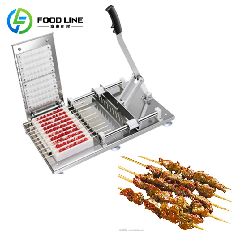 

New Design Manual Kabob Skewers Maker Machine Meat Skewer Kebab Maker Box Machine