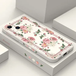 Flower In Memory Phone Case For iPhone 17 Air 16 15 14 13 12 11 X XR XS Plus Pro Max Mini Silicone Cover
