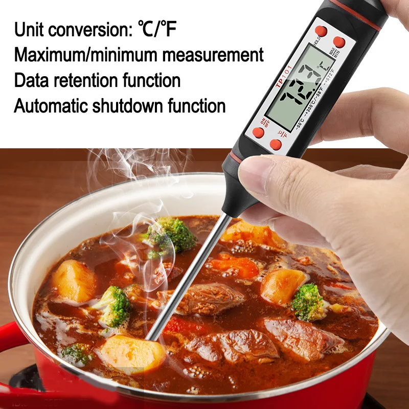 Milk powder Liquid Barbecue Baking kitchen thermometer Food pen probe thermometer digital display electronic temperature pen