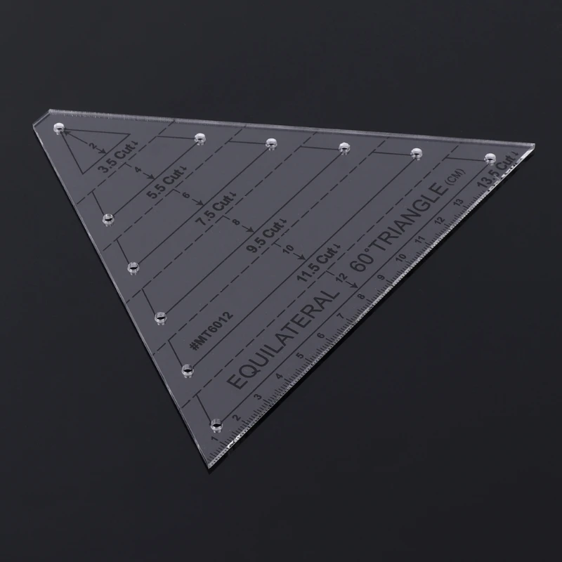 Equilateral for Triangle Sewing Ruler Drawing Drafting Quilt Sheet Making Handma