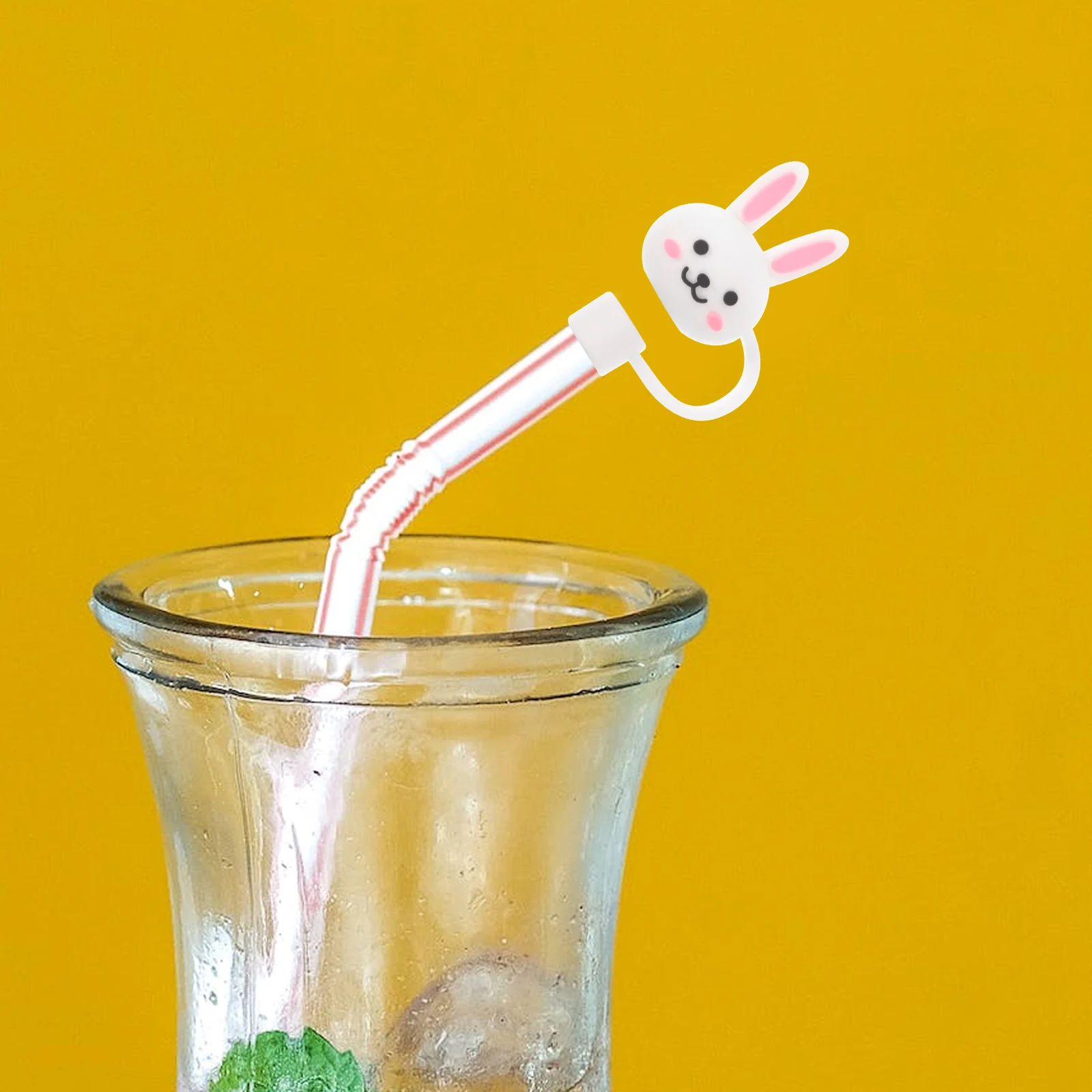 

8pcs Children'S Straw Dust Plugs Whale Silicone Covers Reusable Tips Protectors For Party Picnic Family Use Kitchen Bar