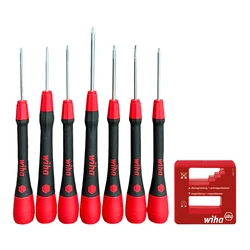 Wiha 8 Pieces Precision Screwdriver Set with Demagnetizer for Eyeglasses, Watches, Computers, Laptops, Phones,etc NO. 90018C