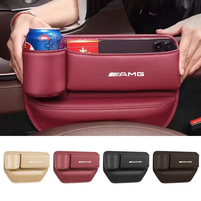 Car Console Crevice Storage Box Slit Gap Filler Auto Accessories For Mercedes Benz AMG W204 W205 W203 W211 W212 W213 W201 W210