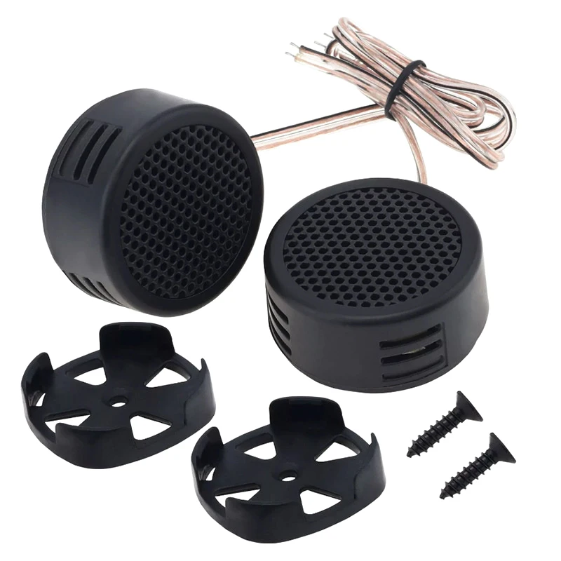 High Quality 1pair Universal High Efficiency Mini Dome Tweeter Loudspeaker 2x 500W Loud Speaker Super Power Audio Sound For Car~