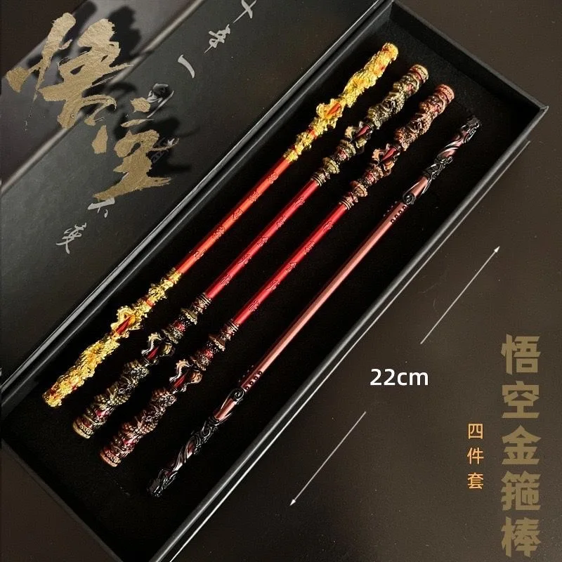 Zwarte Mythe: Wukong Spel Perifere Gouden Knuppel Skelet Metalen Modelversieringen Accessoires