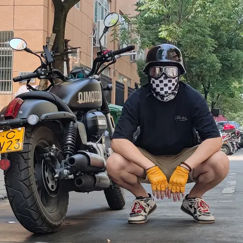 Casco da motociclista retrò GI in stile tedesco della Seconda Guerra Mondiale, mezzo casco per auto da crociera