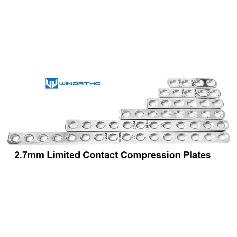 2.7mm LC-DCP plates veterinary orthopedic instruments  pet animal surgical Compression winortho