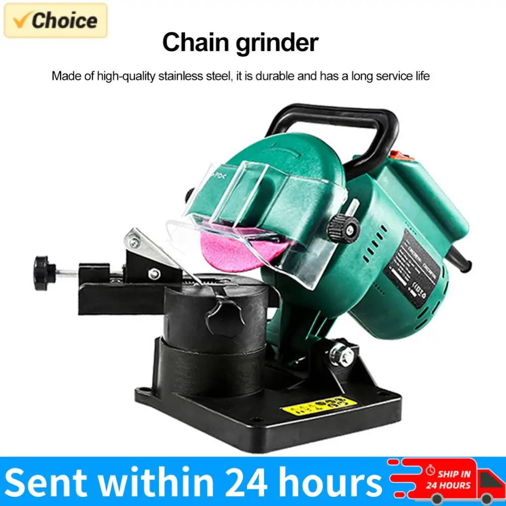 

220W Electric Chainsaw Sharpener Portable Chain Saw Sharpening Machine 100mm Angle Adjustable for Grinding Chains