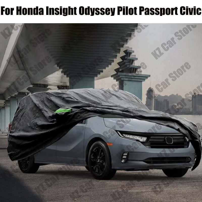 غطاء سيارة في الهواء الطلق الشمس الظل المضادة للأشعة فوق البنفسجية الثلوج المطر الغبار غطاء للحماية يندبروف لهوندا انسايت أوديسي الطيار جواز السفر سيفيك