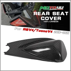 For Aprilia RSV4 / Tuono V4 Factory 2016- 2021 Motorcycle Carbon Fiber Rear Seat Cover Cowl Fairing in Full Real Carbon
