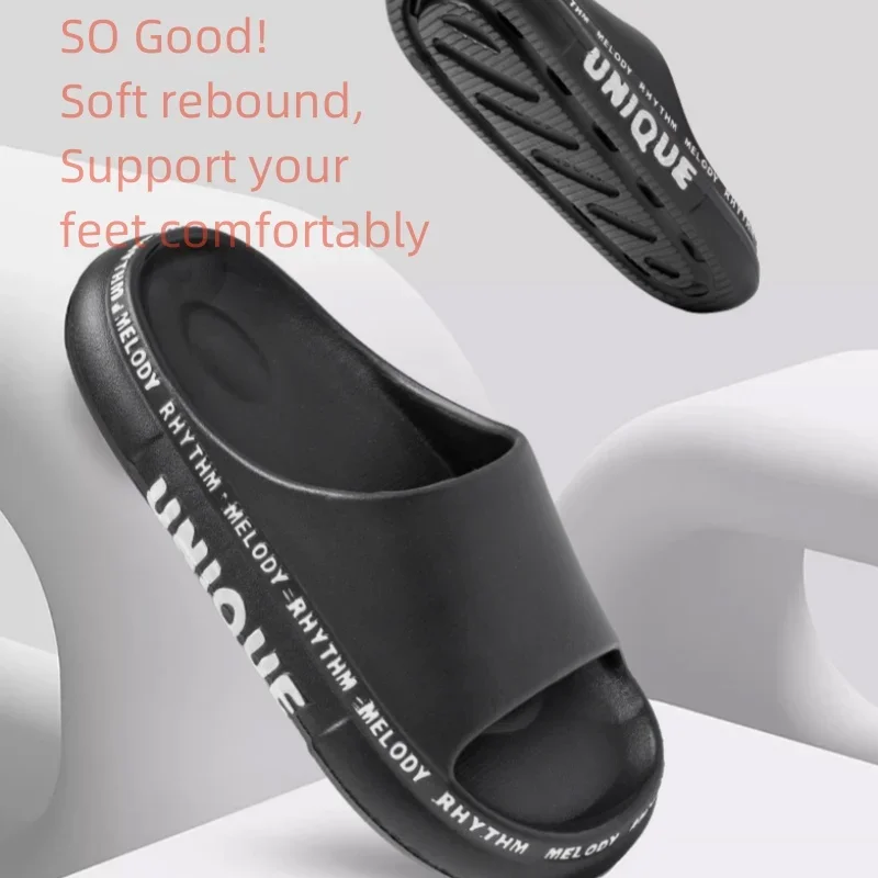 Men Trend Summer EVA Slippers Women Soft Sole Cloud Slides Sandals Couple Lightweight Beach Anti-slip Shoes for Indoor Outdoor