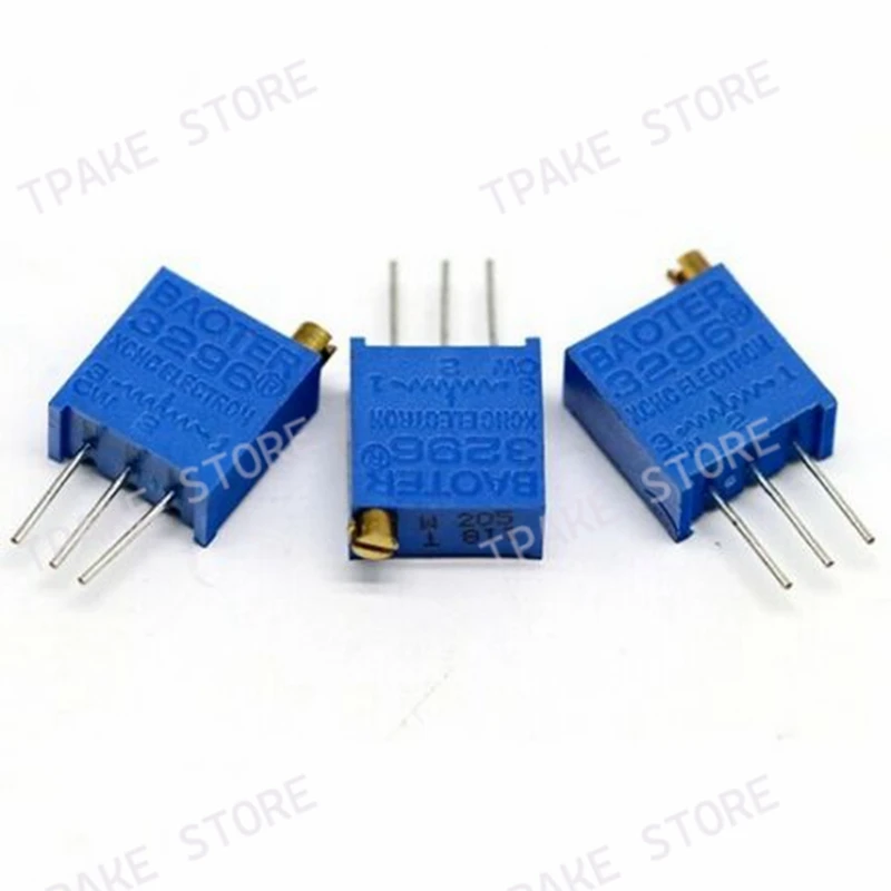 20pcs 3296W 5K Ohm 502 Multi-turn Adjustable Precision Trimmer Multiturn Preset Top Potentiometer