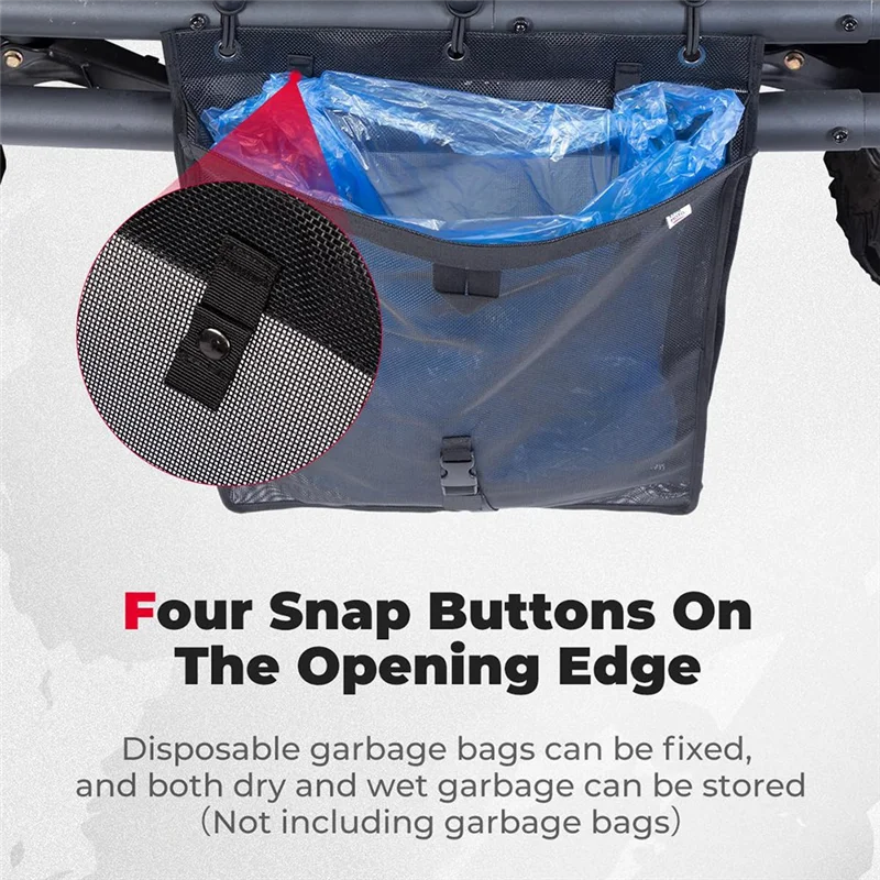 A19Q-prullenbak voor uw Utv Atv Universele accessoires Mesh vuilniszak Vinyl compatibel voor Polaris Rzr
