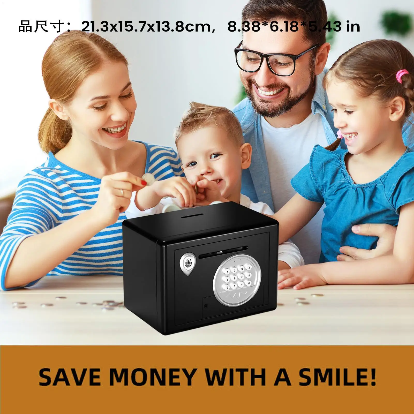 パスワード付きコインバンク 安全保管プロップ パスワードロック 節約銀行 リビングルーム 寮 寝室 書斎 本棚用