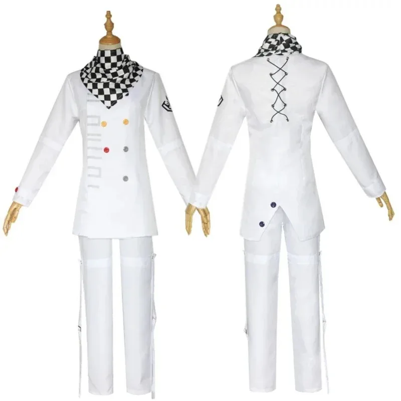 

♥ New 2025 AnimeDanganronpa V3: Killing Harmony Kokichi Oma President Cosplay Costume White Long Sleeve Trousers Ha ★ Bear House