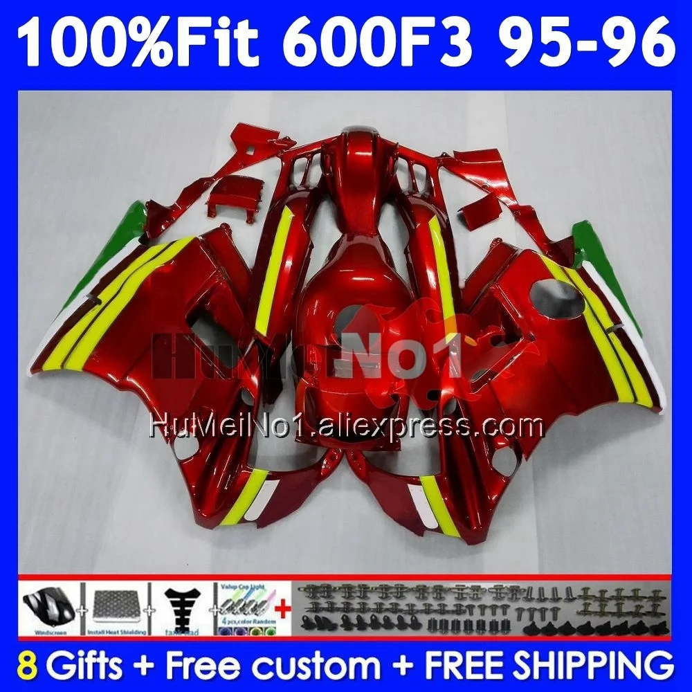 OEM Body +Tank For HONDA CBR600 Movistar red F3 FS CBR600FS 38No.18 CBR 600F3 600 F3 CBR600F3 1995 1996 95 96 Injection Fairing