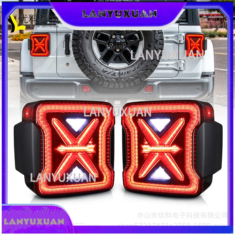 2026 2026 Exclusive for JK 2007-2017 LED Taillights Rear Tail Lights Assembly Compatible with Wrangler JK 2007 2008