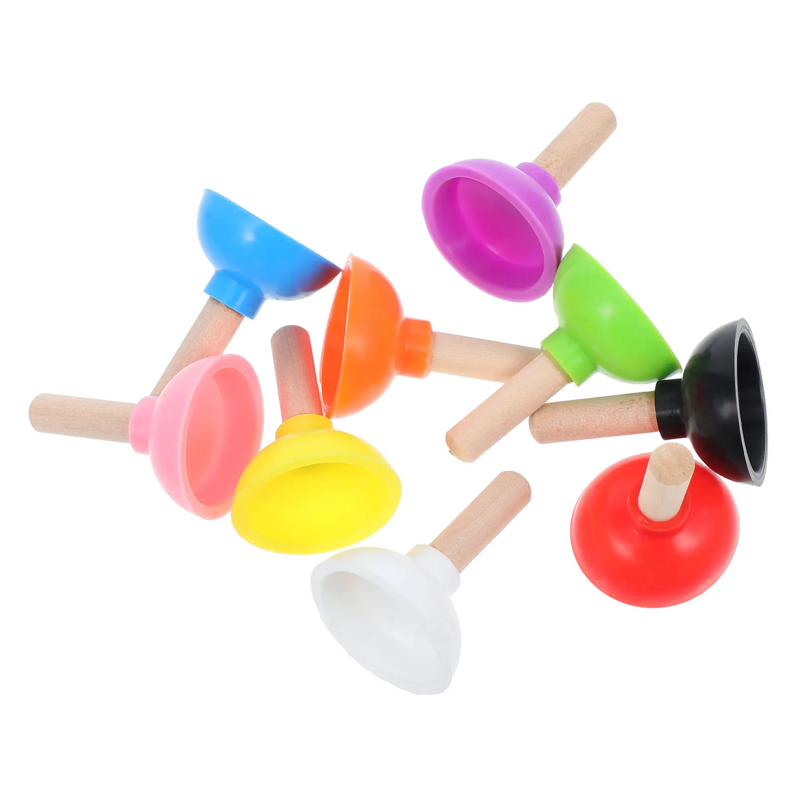 9 個トリックプランジャープロップリアルなミニ吸盤いたずらギミックステージパフォーマンスポータブル耐久性のあるプラスチックいたずらトイレ