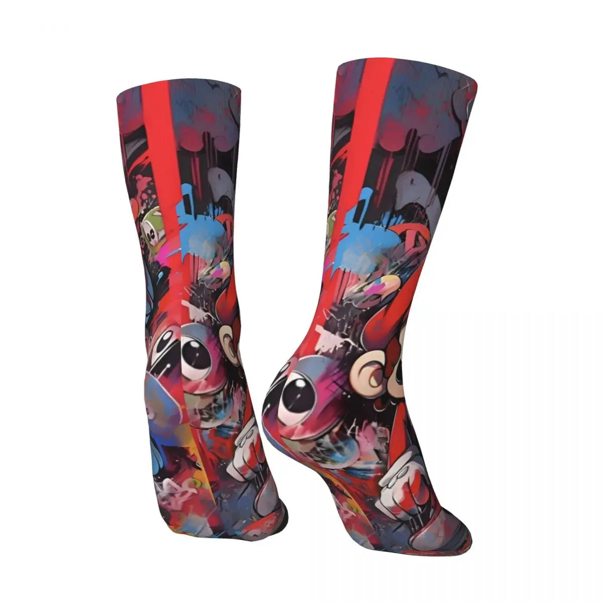 3D Cartoon M-Mario-Bros Print Stockings Custom Fashion Socks Autumn Anti Sweat Socks Couple Skateboard Quality Socks