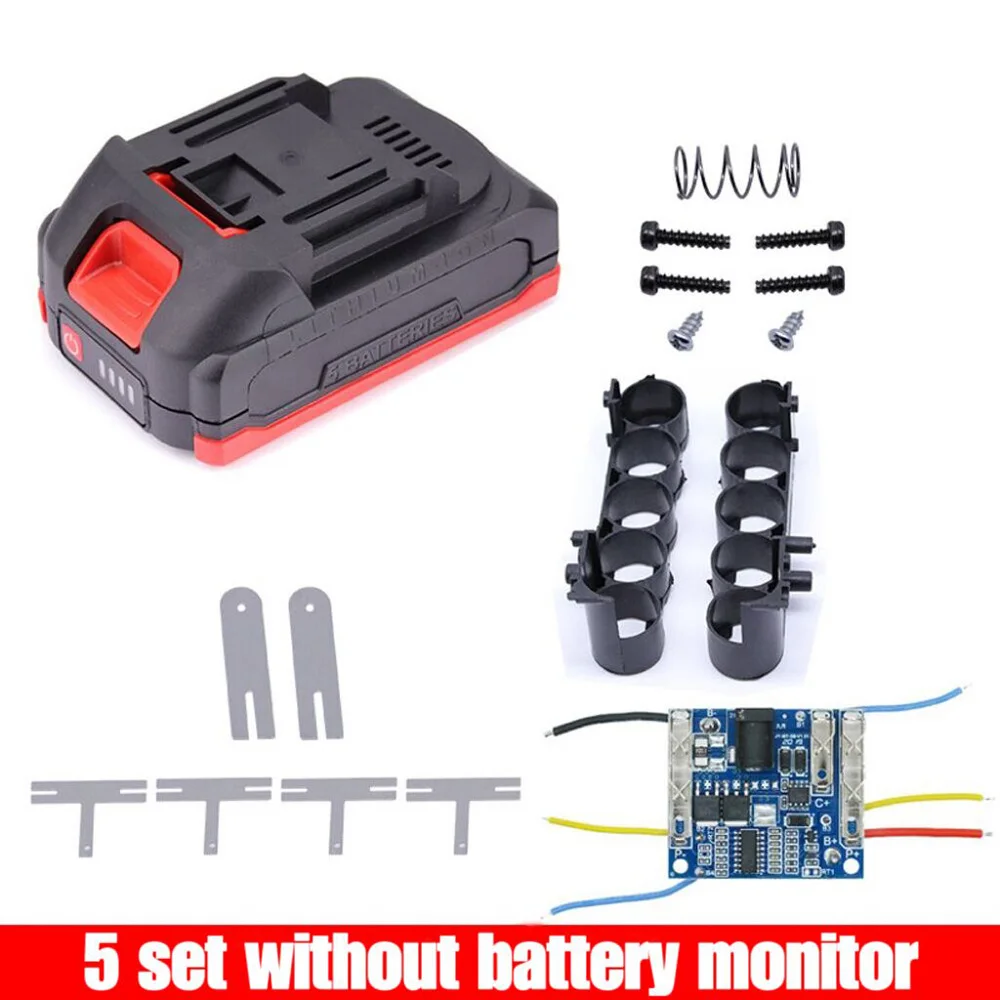 5s3p elektronarzędzia 18650 Case 5s BMS 21v pojemnik na baterie bezprzewodowy elektryczna szlifierka kątowa do cięcia Li-Ion