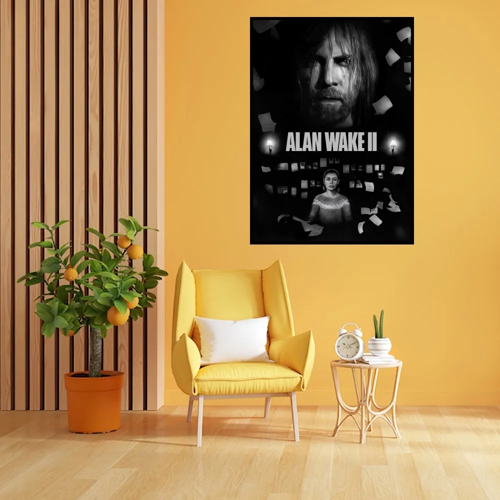 Game Alan W-Wake 2 Poster Prints Wall Painting Bedroom Living Room Decoration Office Home