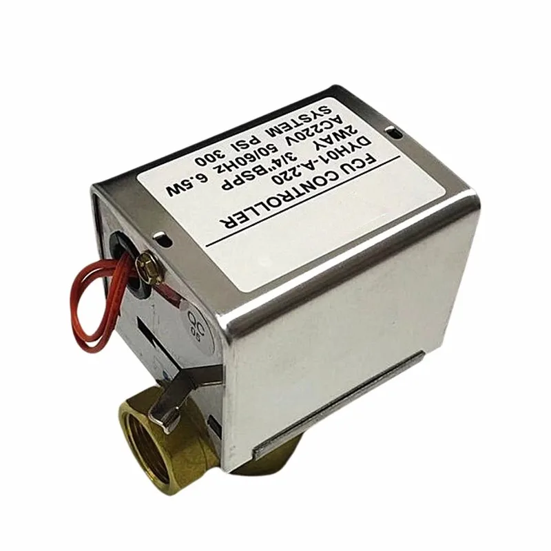 Central air conditioning electric valve actuator two-way regulating solenoid valve DN20/6 minutes fan coil electric  valve