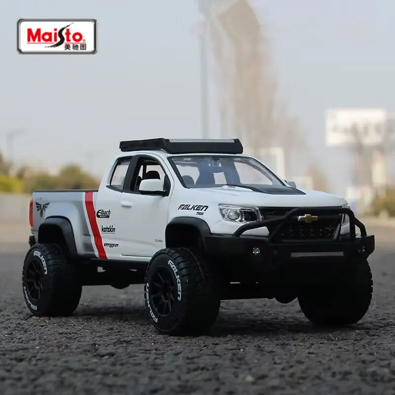 Maisto 1:27 2017 Colorado ZR2 Pickup Alloy Car Model Diecasts Metal Off-Road Vehicles Car Model Simulation Collection Kids Gifts