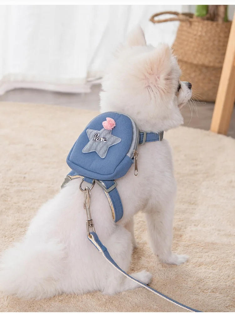 

Dog Leash Multi-functional Adjustable Pet Outing Backpack For Dogs and Cats Travel Accompanying Pack Leash Pet Supplies