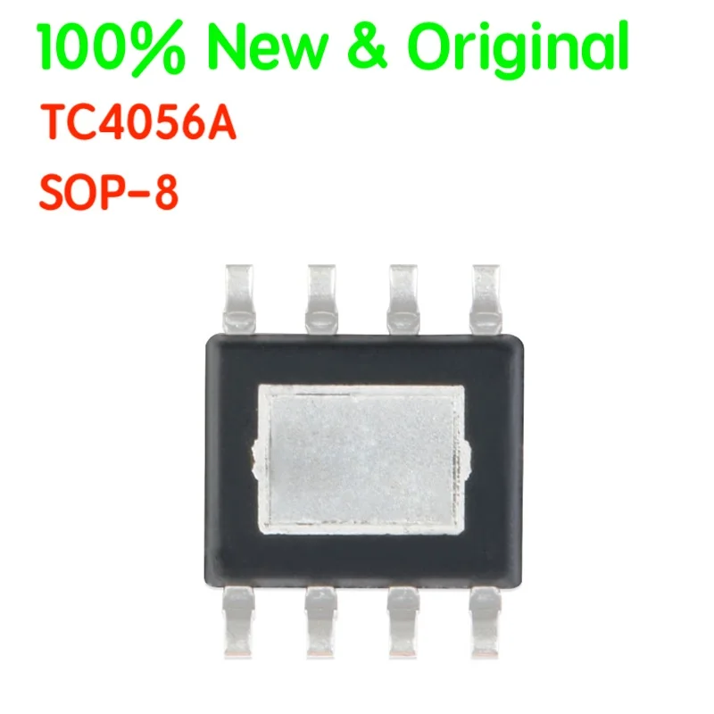 Chip de carga de batería de litio lineal TC4056A SOP-8 1A, Compatible con TP4056, parche Original genuino, 10 unidades por lote