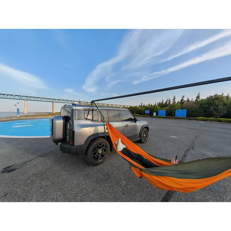 SUV Outdoor Portable Adjustable Aluminum Alloy Camping Hammock Bracket Durable 1-2 Person