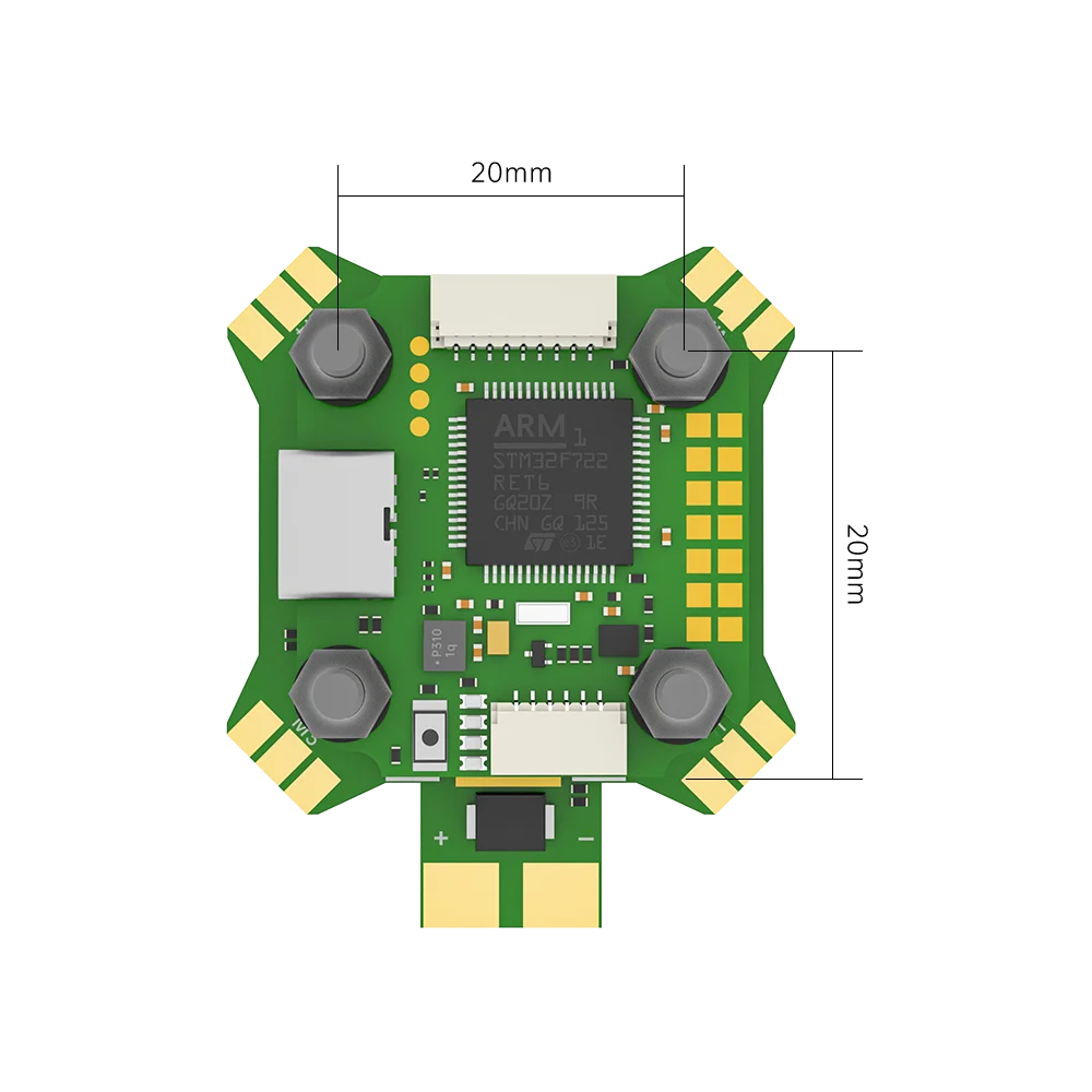 iFlight BLITZ Mini F7 Stack with BLITZ Mini F7 V1.2 Flight Controller / BLITZ Mini E55S 4-IN-1 2-6S ESC for FPV parts