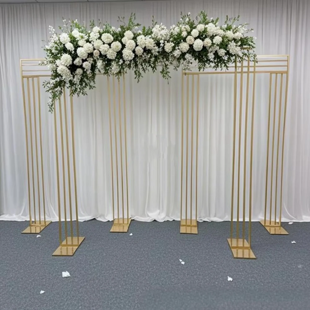 

1pcs/3pcs) Customize Geometric Shape Background Iron Arch Wedding Stage Backdrop