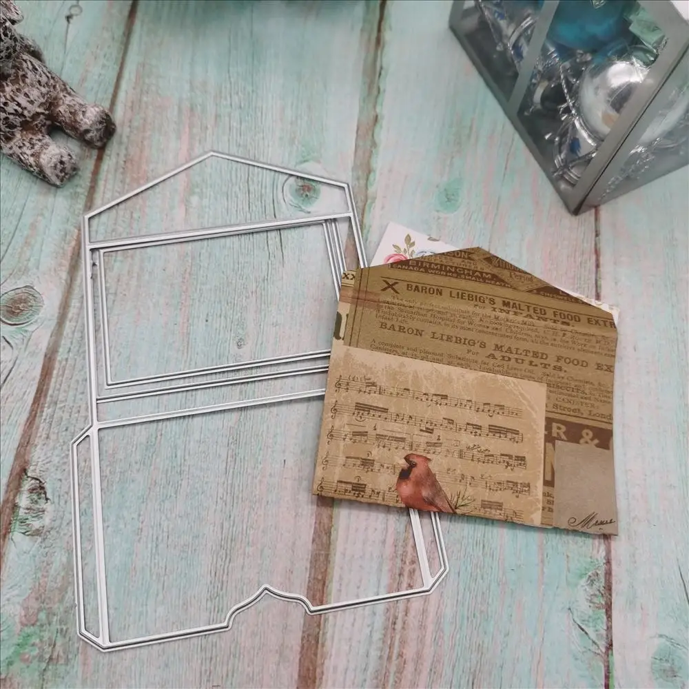 Koperta kartka z życzeniami torba umiera 2022 Metal wykrojniki nowy dla Scrapbooking Album DIY tłoczenie Folder karta papierowa