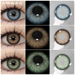 AMARA 2pcs Contact Lenses Colored Contacts Beautiful Pupil Natural Contact Lenses for Eyes Color Yearly Cosmetic Contact Lens