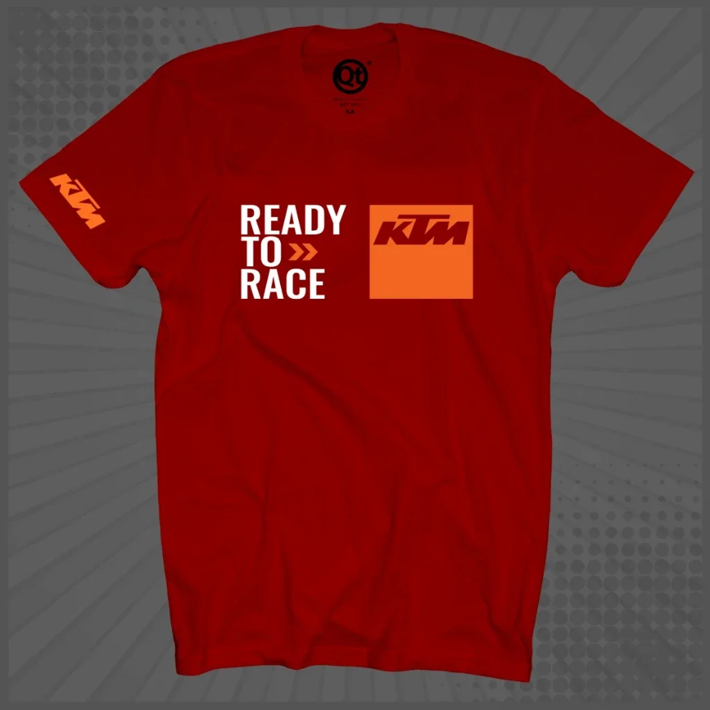 NEW T-SHIRT KTM TO RAVE  100% COTTON ROUND NECK SHORT SLEEVE 160GSM UNISEX MOTORCYCLE RACING SCRAMBLER