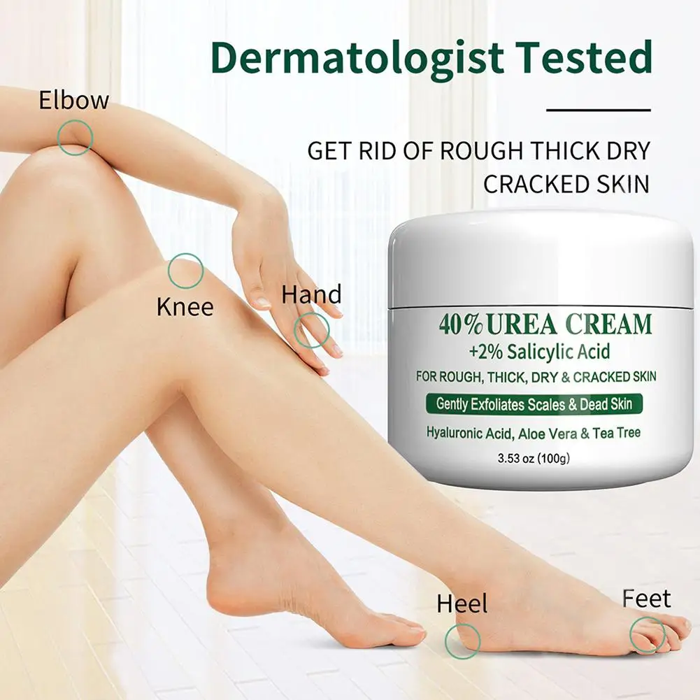 

Urea 42% Cream For Dry Cracked Feet Heels Hands Body Repairing Treatment Deeply Moisturizing Callus Dead Skin Remove Foot C X4y5