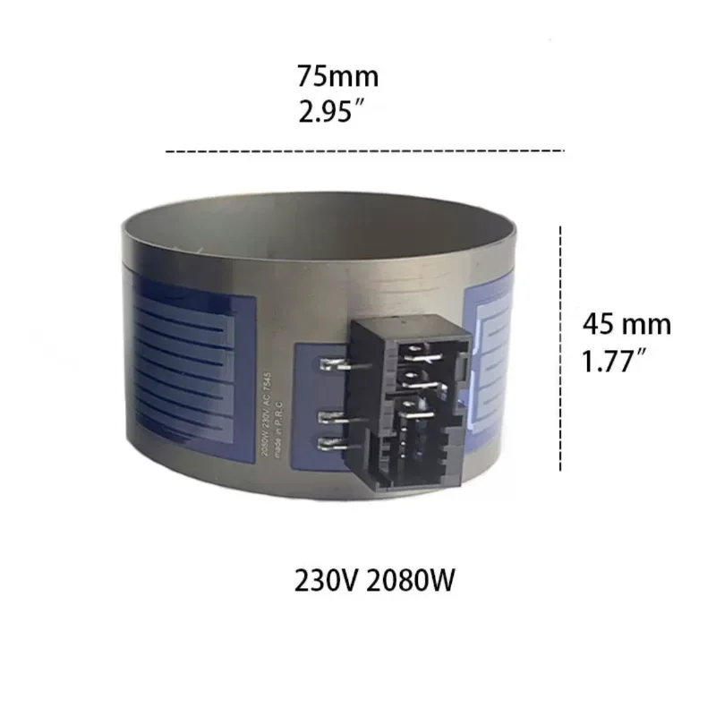 New thick film heating ring, suitable for Siemens/Bosch dishwasher heating circulation pump and water pump heating rinccessories