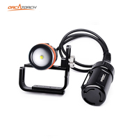 OrcaTorch D620V Scuba Diving Video Light LED 2700-Lumen 120° Wide Beam Angle Waterproof Torch Underwater Photography Flashlight