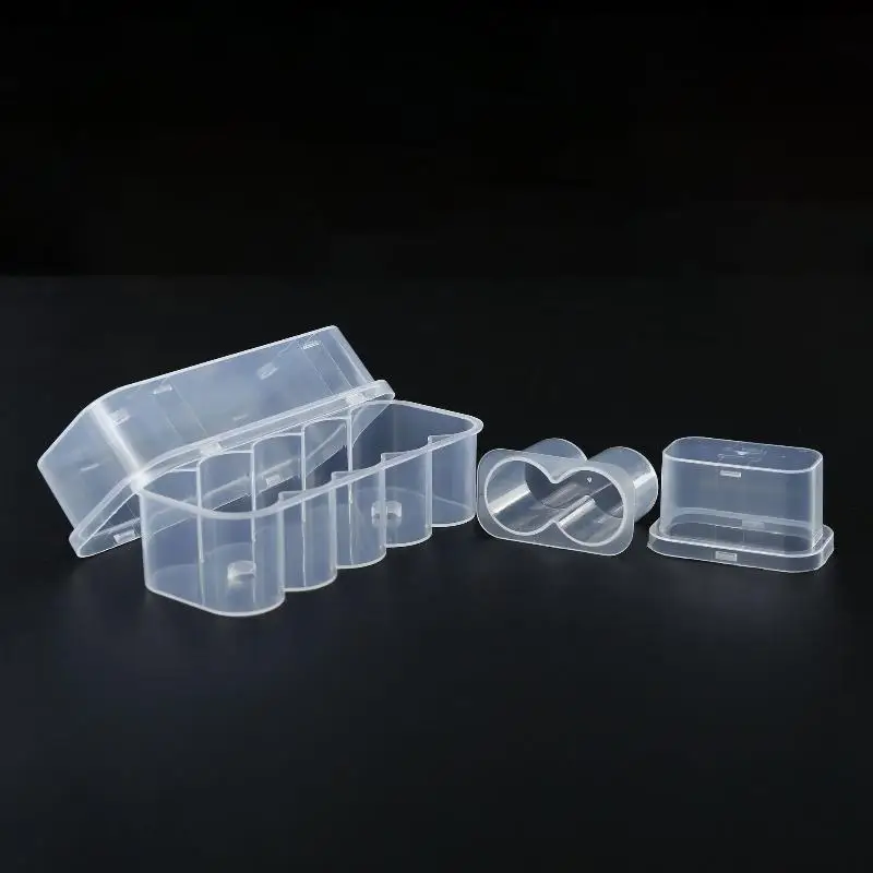 Robuster, stapelbarer Aufbewahrungskoffer für Fläschchen, 5 Stück, 10 ml, 2/10 Fächer, Kunststoff-Mikrotubenbox für die Lagerung biologischer Proben im Labor – Detail 7