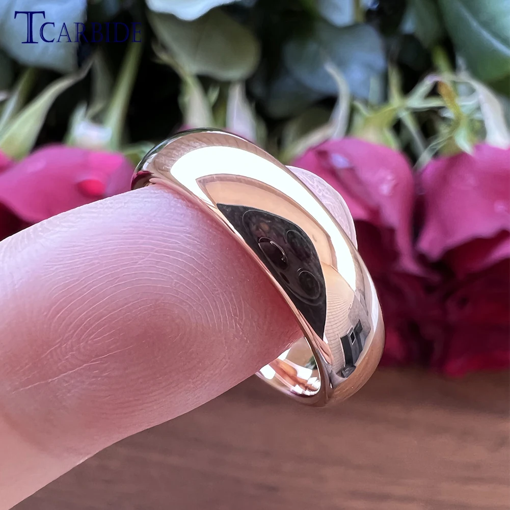 2/3/4/5/6/7/8/10MM Multiwidth Wedding Band Men Women Tungsten Ring Domed Polished Classic Daily Accesories Gift Jewelry