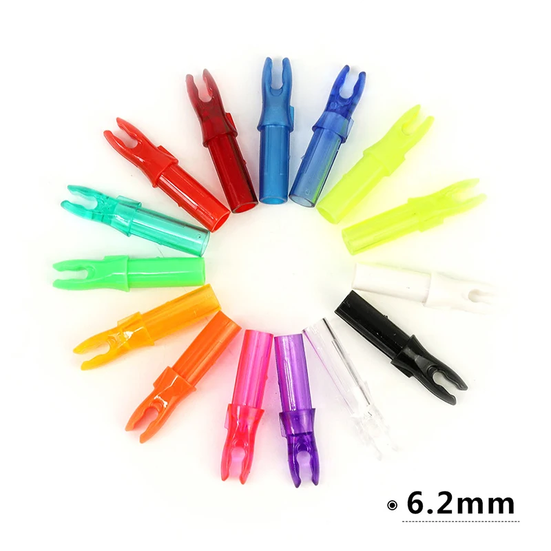 

24pcs Arrow Nocks Internal For ID 6.2 mm Archery Carbon Fiberglass Arrow shaft Archery Accessory