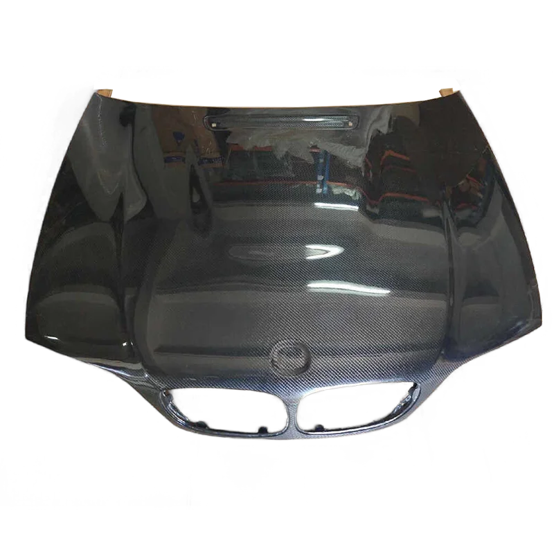 Car Hoods Carbon Fiber Front Engine Hood Bonnet And trunk For 2001  BMW  e46 coupe ，100% tested well