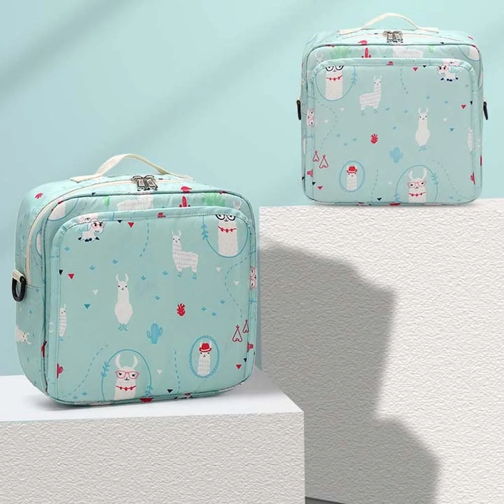 Cartoon Soft Diaper Storage Bag Thicken Nylon Mommy Carriage Organizer Large Capacity Printed Pouches Bag Organizer Babies