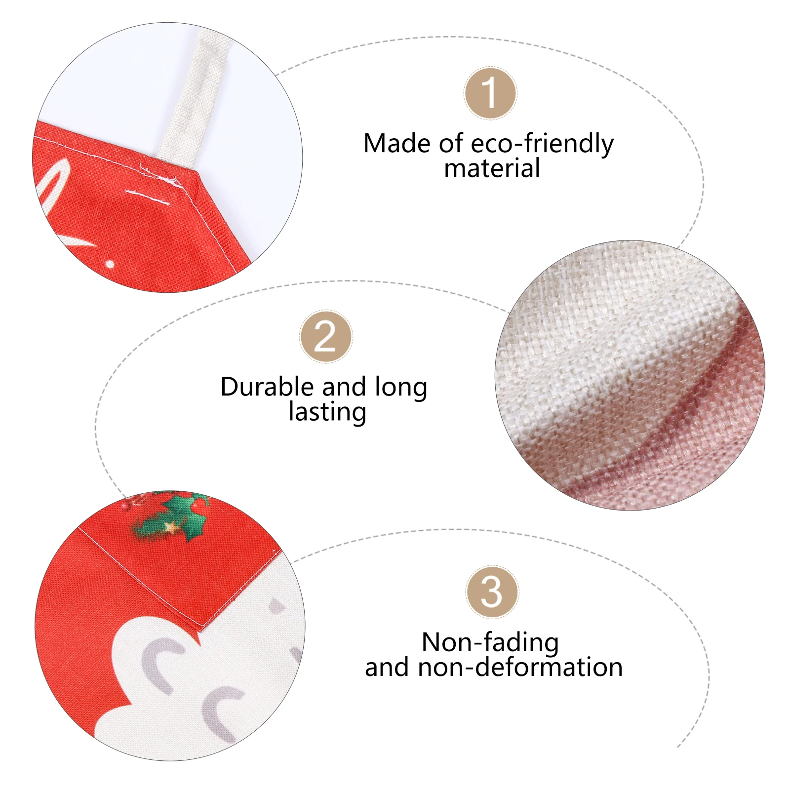 

Christmas For Women Unisex Sleeveless Kitchen Lovely Printed Polyester Cooking Apron Adjustable Neck Baking Apron Lightweight