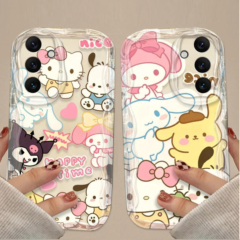 Sanrio Family Case For Samsung Galaxy A54 A05 A05S A34 A24 A14 A04S A73 A53 A33 A23 A13 A72 A52 A52S A32 A71 A51 A21S A17 A07