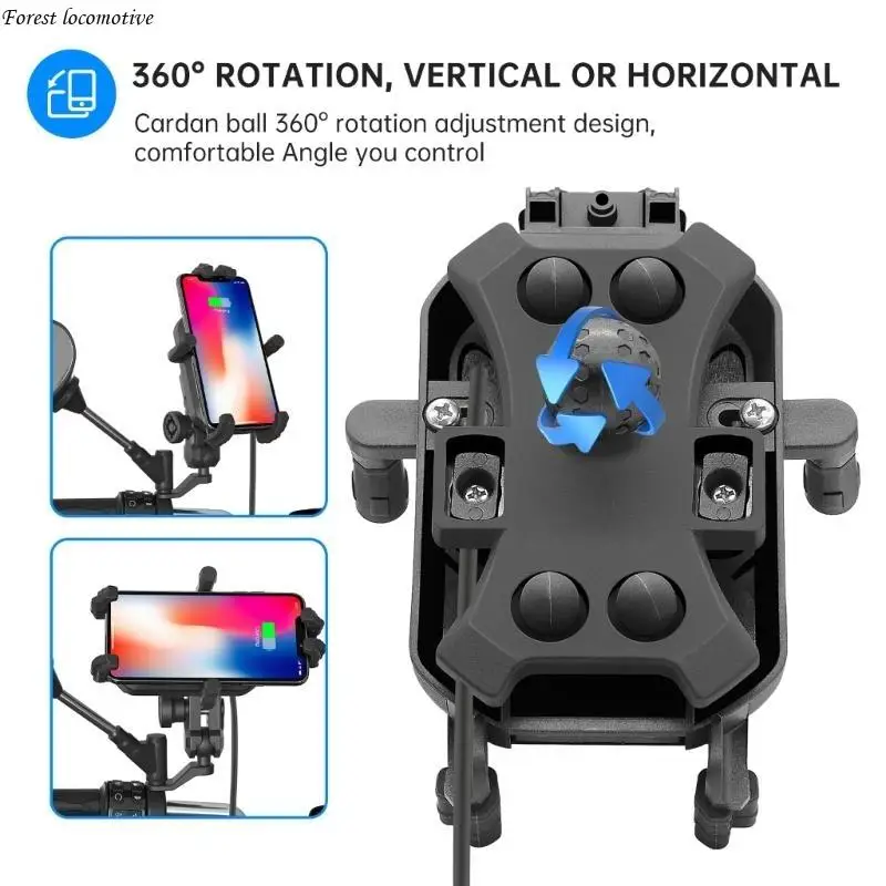 

Phone Holder Tablet Mount Universal Adjustable Handle Motorcycle Bracket 32GB
